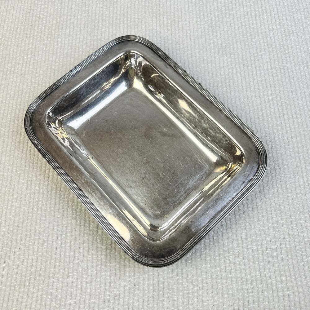 Silver Plated Serving Dish 9 x 7 E.G. Webster & Son USA Vintage Home Party